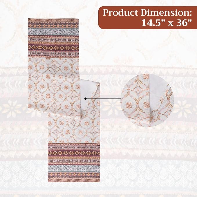 Maison d' Hermine Table Runner 100% Cotton 14.50" x 36" | Table Runners 36 - Image 7