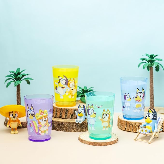 Zak Designs Bluey Nesting Tumbler Set Includes Durable Plastic Cups - Image 2