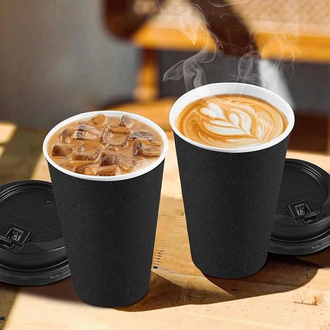 Clawsoff 50 Pack 20 oz Disposable Paper Coffee Cups - Image 3