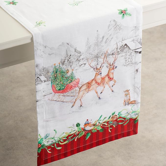 Maison d' Hermine Table Runner 100% Cotton 14.50" x 72" | Table Runners 72 - Image 9
