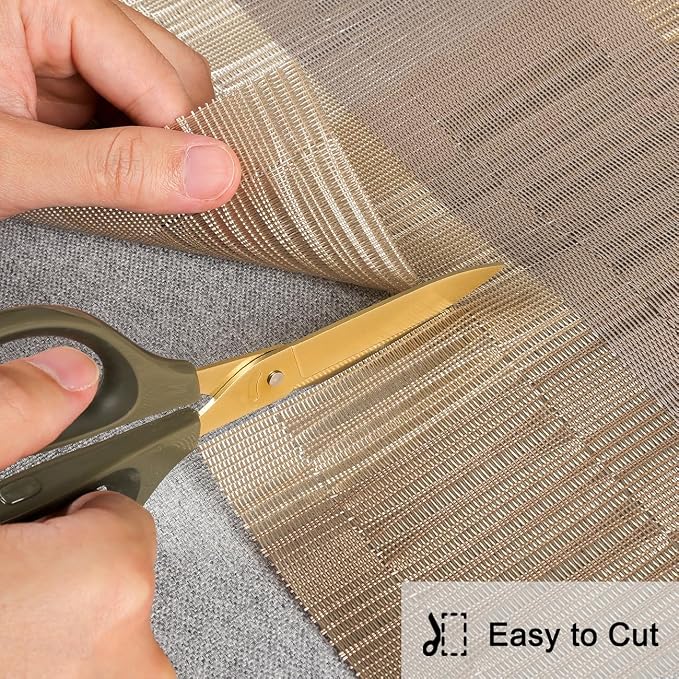 Table Runner 71 Inches Long, Vinyl Woven Farmhouse Table Runners | Washable - Image 5