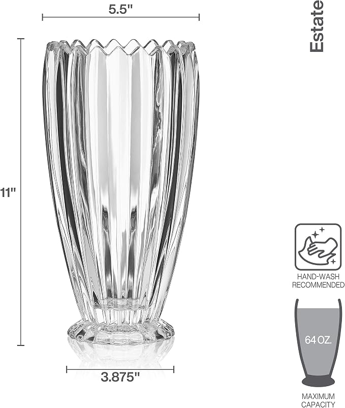 Mikasa Estate Crystal Vase, 11 Inch - Image 3