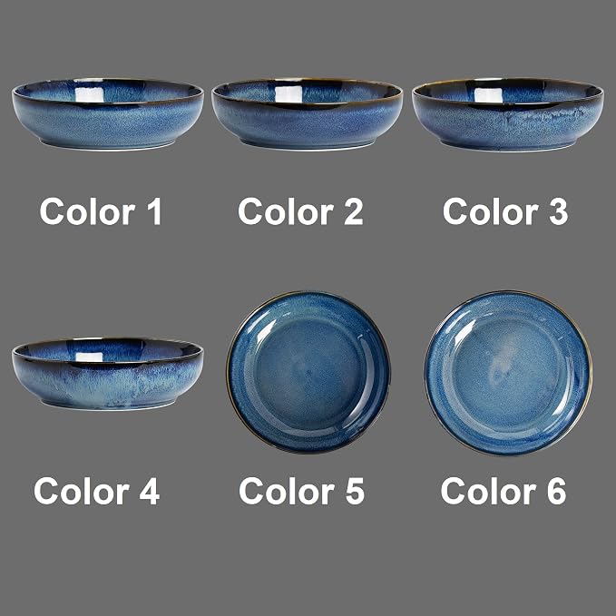 30oz Ceramic bowls set of 4-8" serving bowls - Image 3