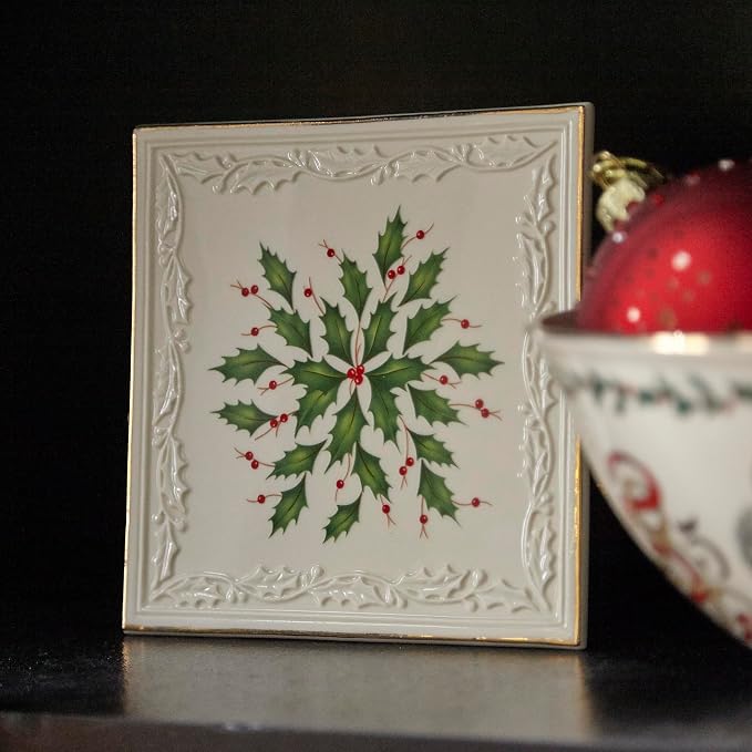 Lenox Holiday Porcelain Christmas Trivet, 6 Inch | heat-resistant | - Image 3