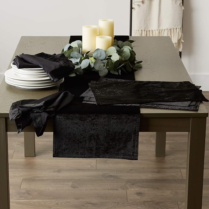 DII Velvet Collection Tabletop, Placemat Set - Image 8