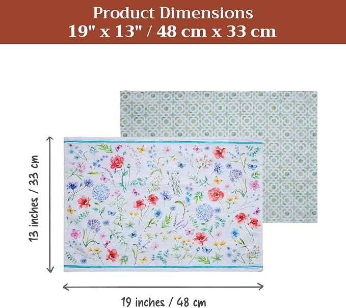 Maison d' Hermine Placemats Set of 4 Reusable 100% Cotton | Cloth Place Mats - Image 7