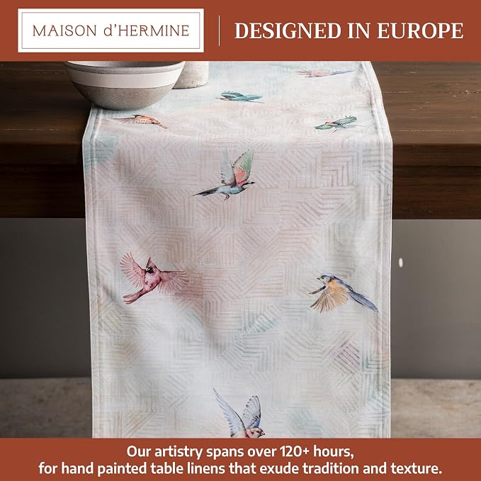 Maison d' Hermine Table Runner 100% Cotton 14.50" x 108" | Table Runners 108 - Image 2