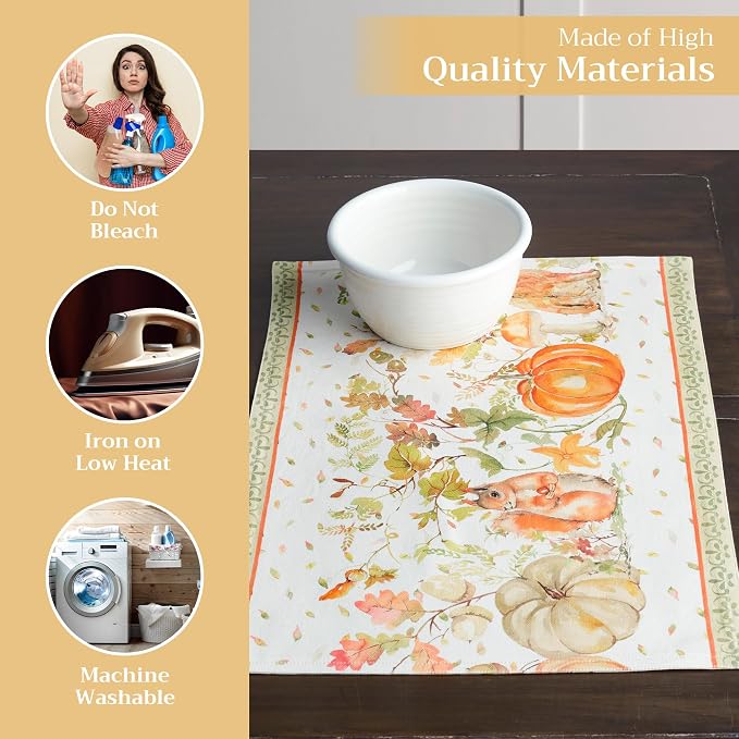 Maison d' Hermine Placemats Set of 4 Reusable 100% Cotton | Cloth Place Mats - Image 3