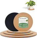 Cork Plant Coasters & Saucers 4/6/8/10 Inch – Absorbent Round Mats by vensovo