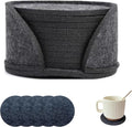 10 Pcs Felt Coasters with Holder, Coasters by CORTUNARIO