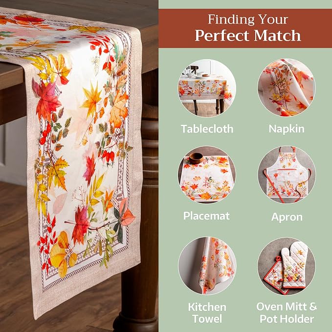 Maison d' Hermine Table Runner 100% Cotton 14.50" x 108" | Table Runners 108 - Image 6