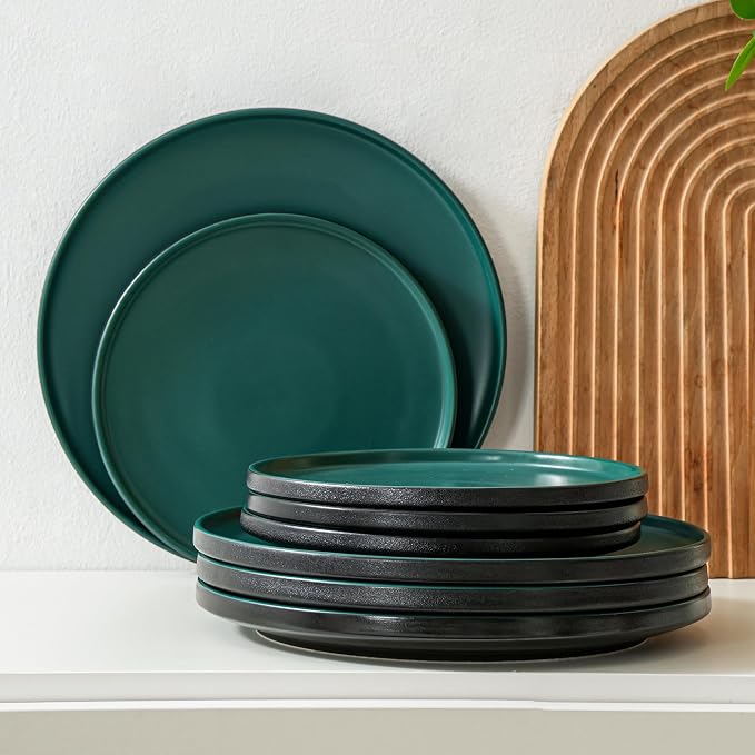 12 Piece Ceramic Plates and Bowls Sets - Image 7