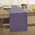 Basic Linen Style Table Runner, 14x72 Inch Purple | Mitered Corner Design by ZEEMARTONLINE