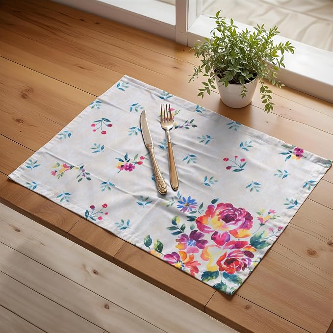 Maison d' Hermine Placemats Set of 4 Reusable 100% Cotton | Cloth Place Mats - Image 6