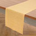 Solino Home 100% Pure Linen Table Runner Mustard Long, Athena 14 x 156 in | by SolinoHome