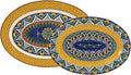 Bico Havana 16 plus 14 inch Oval Platters Set, Microwave and Dishwasher Safe by Bico