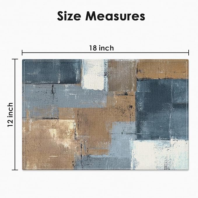 Emvency Farmhouse Placemats Set of 4, 12x18 Inch - Image 2