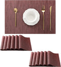 Leetaltree Burgundy Placemats Set of 12 by Leetaltree-ArtatEveryTable