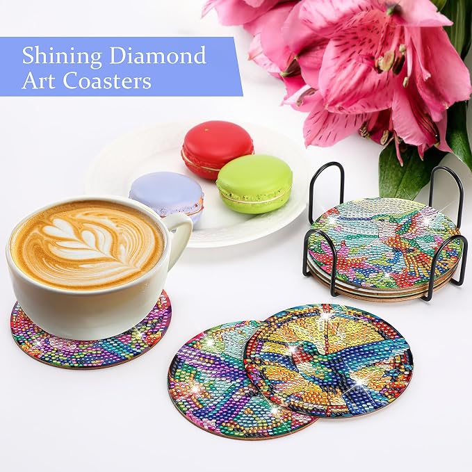 Hummingbird Diamond Art Coasters - Image 4