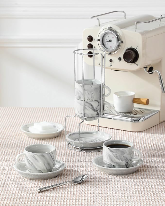 MALACASA 4 OZ Porcelain Espresso Cups - Image 6