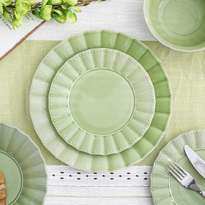 HOMBENE Green Porcelain Fruit Bowls, 4.7 Inch Serving Bowls, Ice Cream Bowl - Image 5