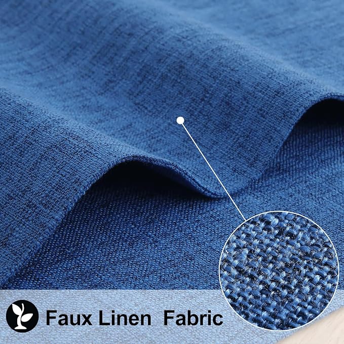 Faux Cotton Linen Placemats Set of 8, Cloth Washable Farmhouse Dining Table Mats - Image 2