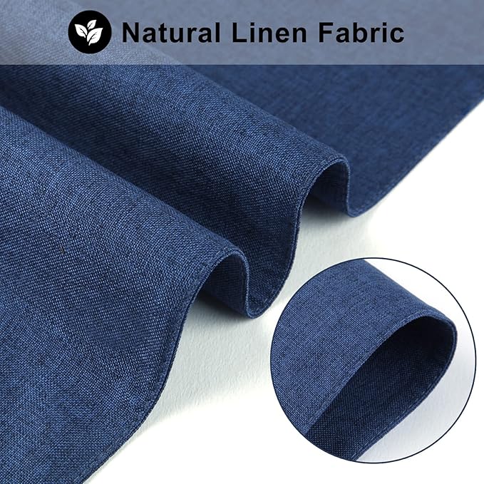 Cloth Placemats Set of 6, Cotton Linen Blend Machine Washable Durable Linen - Image 3