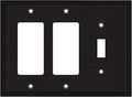 Modern Edge Decorative Wall Plate Switch Plate Outlet Cover, Durable Solid Zinc by HenneBery