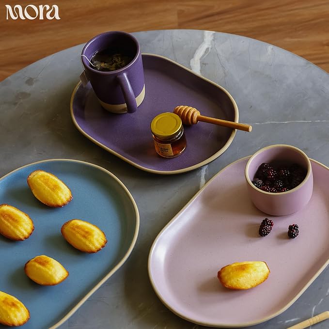 Mora Serving Platter Set of 3, Giant & Mega Ceramic Oval Platters - Image 5