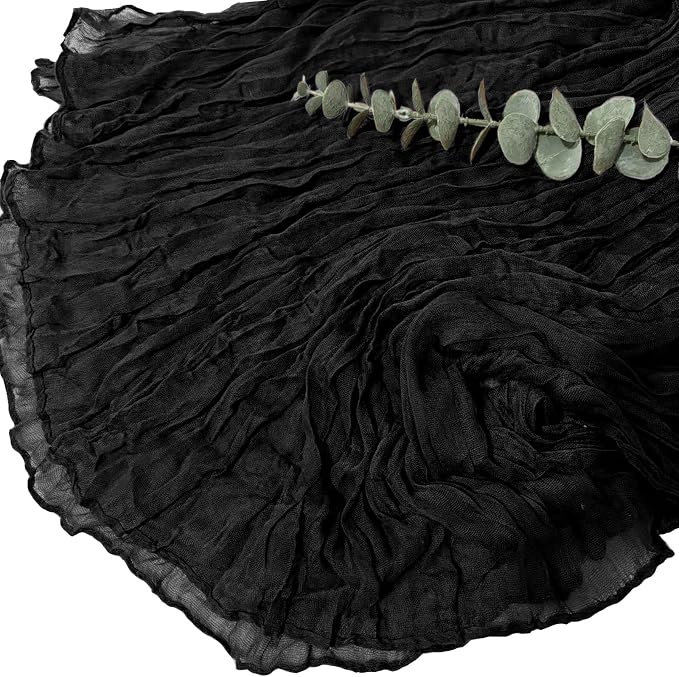 20Pack Black Cheesecloth Table Runner 20 x 120 inch Gauze Table Runner | - Image 4