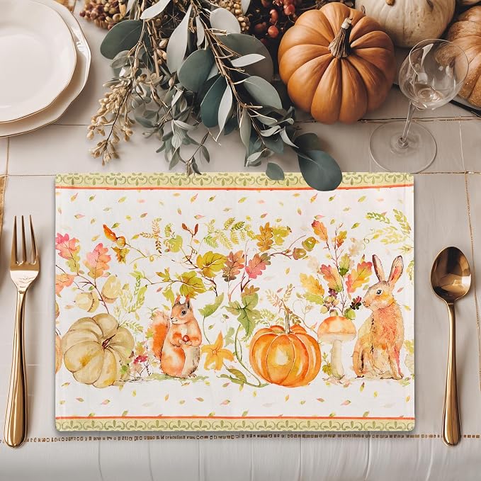Maison d' Hermine Placemats Set of 4 Reusable 100% Cotton | Cloth Place Mats - Image 5