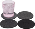 Graf Lantz - Bierfilzl Merino Wool Round Coasters Set of 4 - Greyscale - by GrafLantz