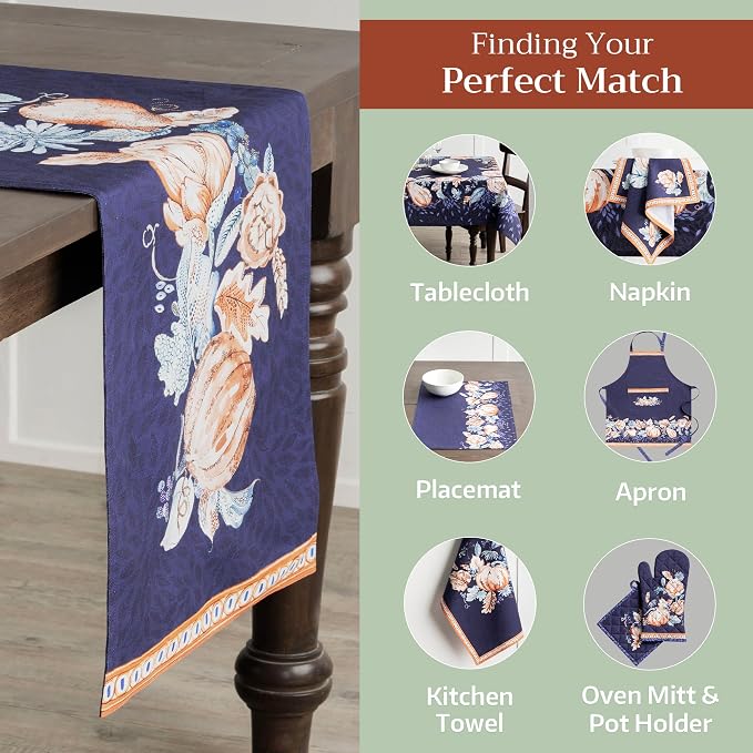 Maison d' Hermine Table Runner 100% Cotton 14.50" x 72" | Table Runners 72 - Image 6