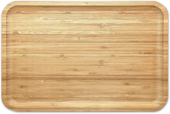 Bam&Boo Bamboo Serving Tray Natural Minimalist Rectangular Coffee, Decor - Image 5