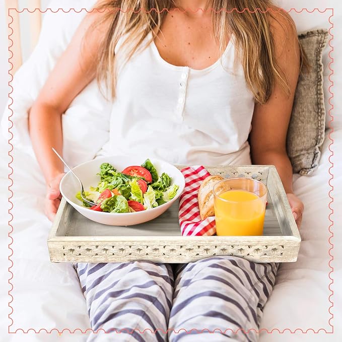 Trellis Mango Wood Serving Tray - Image 5