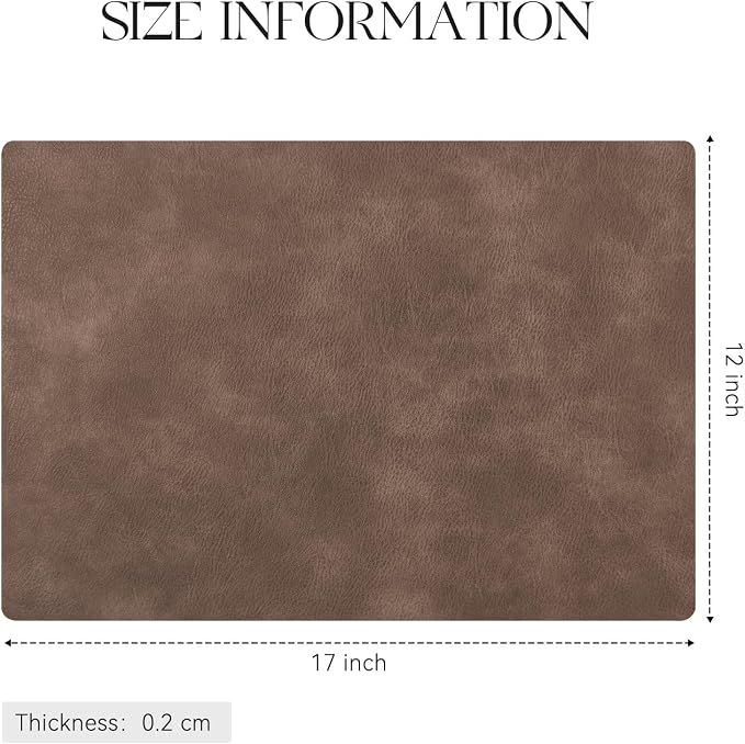 MOSAYT Vinyl Placemats Set of 8-12 X 17 Inch - Image 7