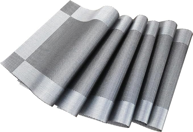 Table Placemats Dining Table Place Mats Set of 6 Heat Resistant Insulation - Image 2