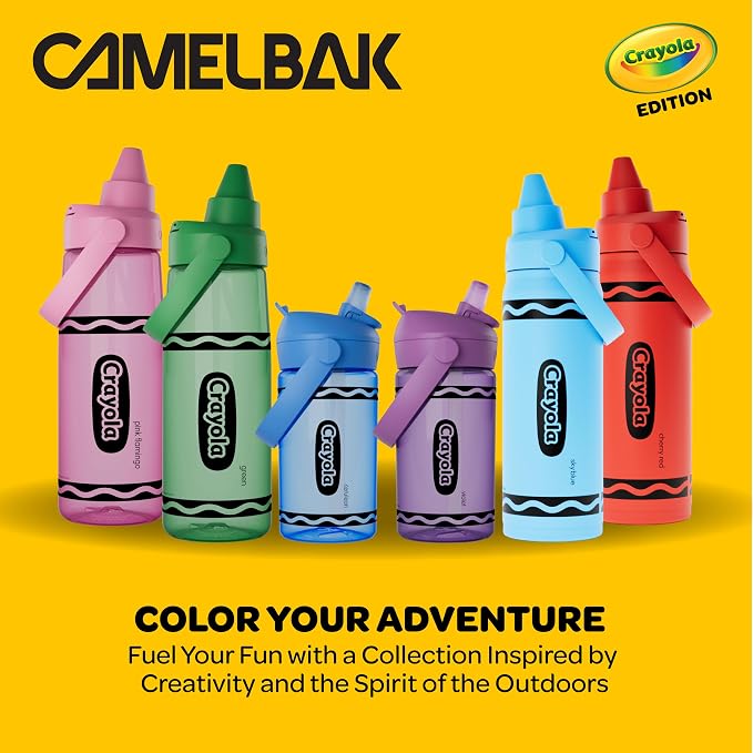 CamelBak Crayola Chug Stainless Steel Water Bottle 16oz, Spill Resistant Chug - Image 11