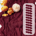 12 Pack Burgundy Red Cheesecloth Table Runner 17 x 108 Inch Gauze Table Runner by Unknown