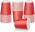 25 Pack 8 oz Disposable Paper Cups, Water Cups by BALDCC