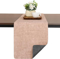 Table Runners 55 Inch Long, Dual-Sided Faux Leather Table Runner | Waterproof by Chitomars