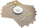 PIGCHCY Placemats, Heat Resistant Non Slip Durable Plastic Place Mats, Washable by PIGCHCY