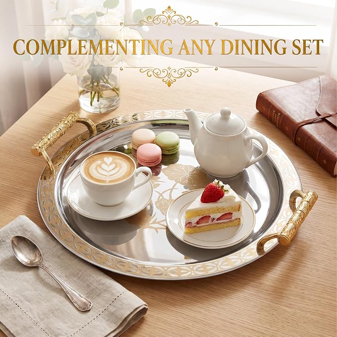 3 Pack Metal Serving Trays - Image 2