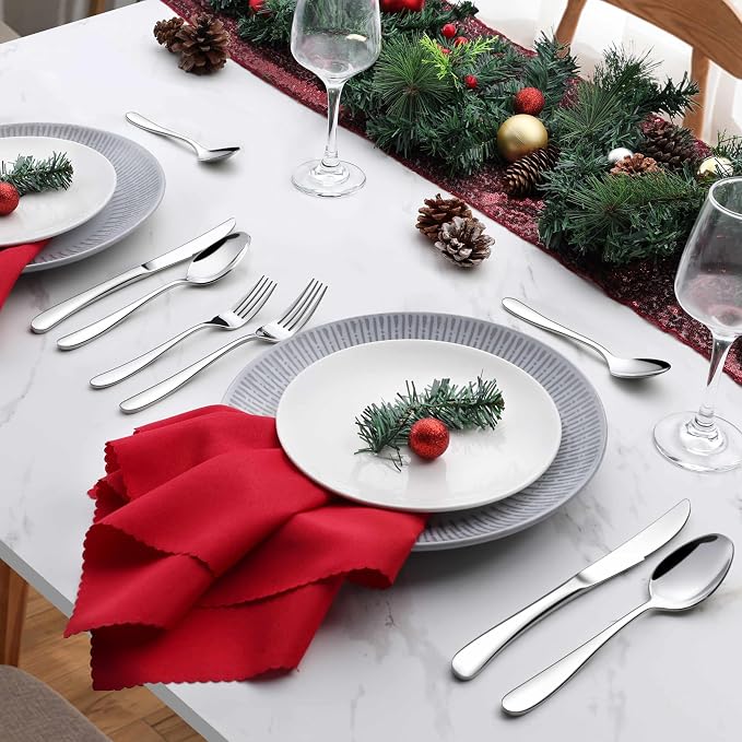Onader 65 Piece Heavy Duty Silverware Set - Image 8