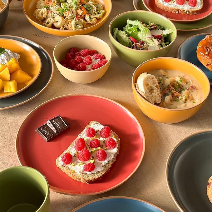 Mora Ceramic Artisan Matte Small Dessert Bowls - 16oz - Image 7
