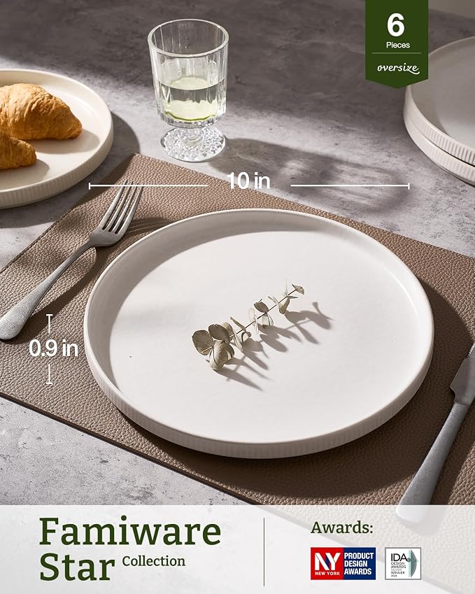 famiware Star 10/8 inches Dinner Plates Set - Image 3