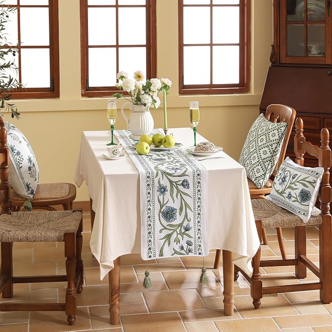 Designer French Linen Table Runner, Dining Table, Kitchen Decor, Thanksgiving - Image 6