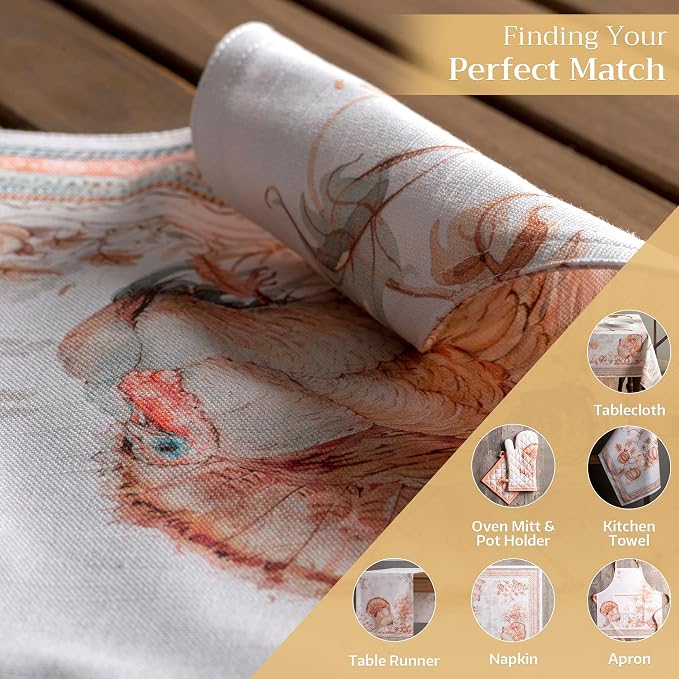 Maison d' Hermine Placemats Set of 4 Reusable 100% Cotton | Cloth Place Mats - Image 5