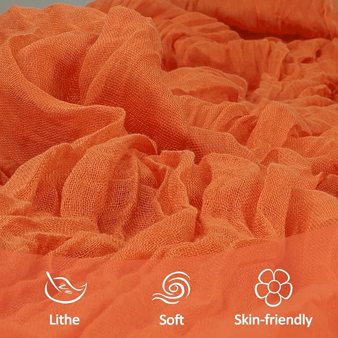 10 Pack Orange Cheesecloth Table Runner 9Ft Spring Gauze Cheese Cloth Table - Image 5