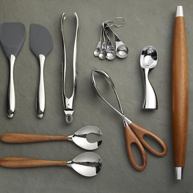 nambe Curvo Serving Fork | 13 Inch Serving Fork - Image 3